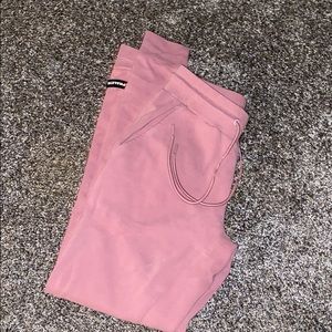 Pink Alphalete identity joggers - S
